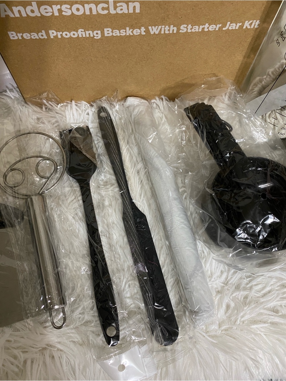 Bread Proofing Basket Starter Kit - Black and Clear - Picture 4 of 5